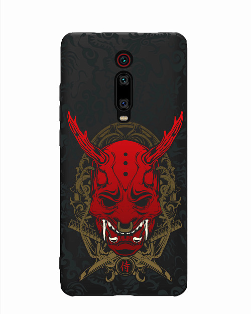 Силиконовый чехол для Xiaomi Redmi K20 Red Oni mask