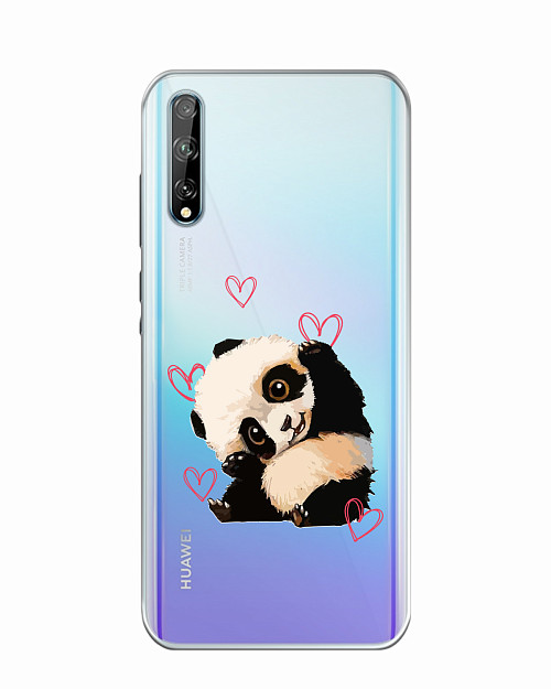 Силиконовый чехол для Huawei Y8p Милая панда