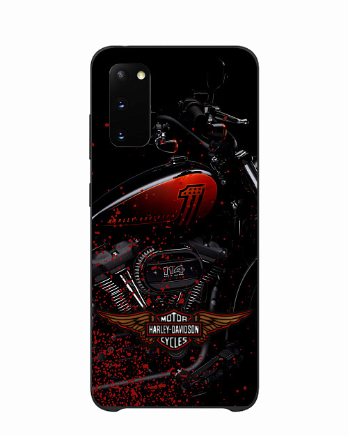 Силиконовый чехол для Samsung Galaxy S20 Мотоцикл Harley-Davidson