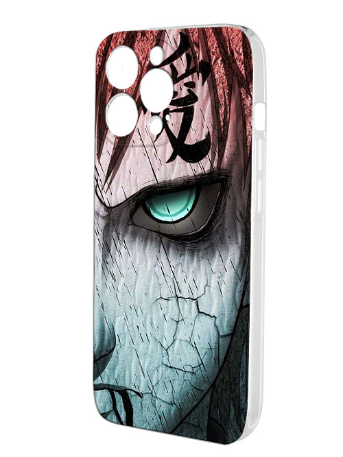 Силиконовый чехол для Apple iPhone 13 Pro Naruto Shippuden - Gaara grimm face