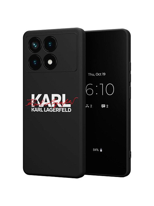 Силиконовый чехол для Poco X6 Pro (5G) "NOVEL: Lagerfeld V.2"