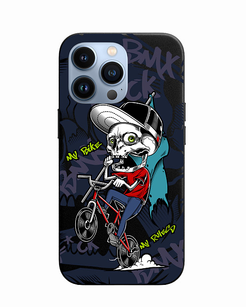 Силиконовый чехол для Apple iPhone 13 Pro My bike my rules