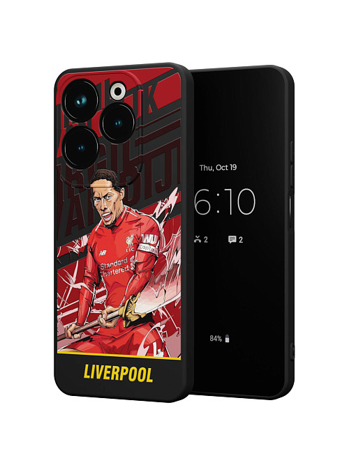 Силиконовый чехол для Infinix HOT 40/HOT 40 Pro "NOVEL: Liverpool"