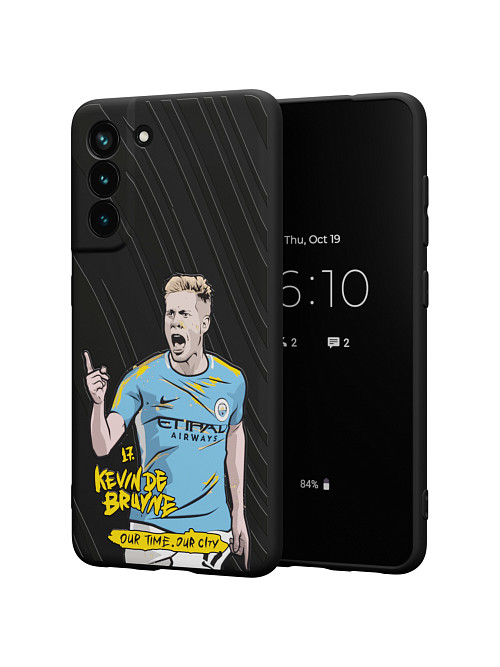 Силиконовый чехол для Samsung Galaxy S21 FE "NOVEL: Kevin de Bruyne"