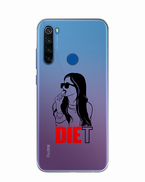 Силиконовый чехол для Xiaomi Redmi Note 8T Диета