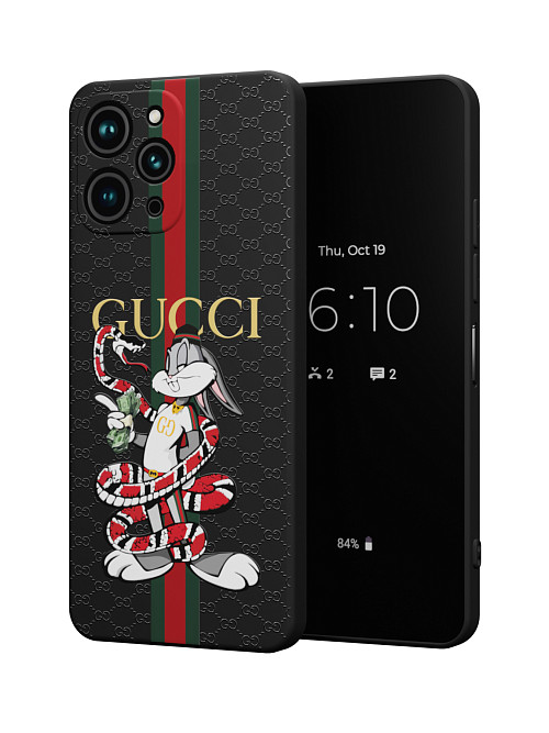 Силиконовый чехол для Xiaomi Redmi 12 "NOVEL: Багз Банни Gucci"