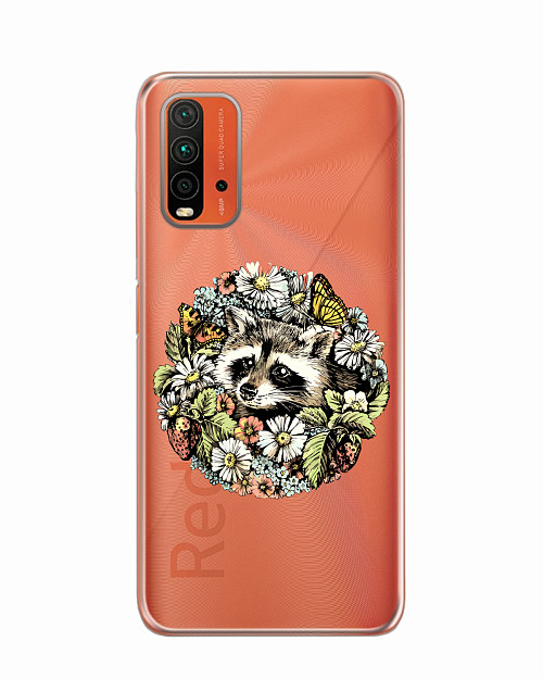 Силиконовый чехол для Xiaomi Redmi 9T "Енотик"