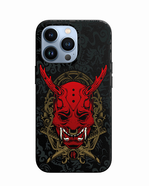 Силиконовый чехол для Apple iPhone 13 Pro Red Oni mask