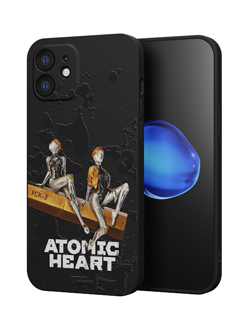 Силиконовый чехол для Apple iPhone 12 "Atomic Heart: Боевые близняшки"