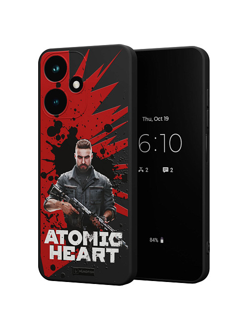 Силиконовый чехол для Infinix HOT 30 (4G) "Atomic Heart: Майор Нечаев"