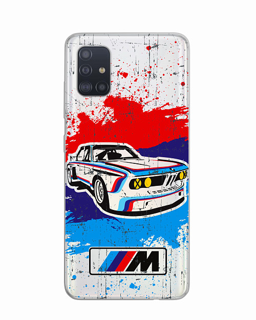 Силиконовый чехол для Samsung Galaxy A51 (4G) "BMW"