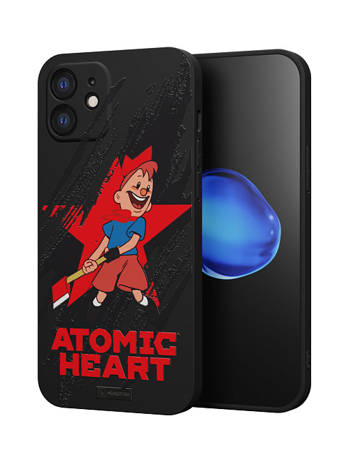 Силиконовый чехол для Apple iPhone 12 "Atomic Heart: Пионер"