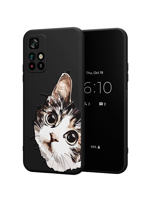 Силиконовый чехол для Poco M4 Pro (5G) "Котенок"