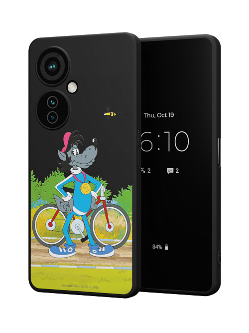 Силиконовый чехол для OnePlus Nord CE 3 Lite (5G) "Ну, погоди: Волк и велосипед"