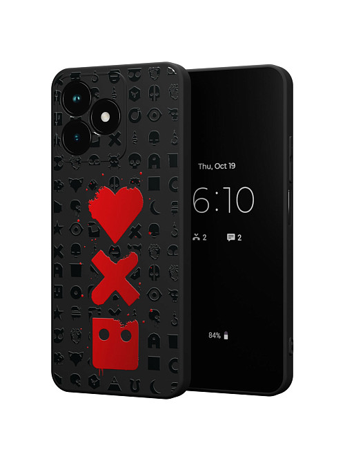 Силиконовый чехол для realme C51 "Love Death Robots"