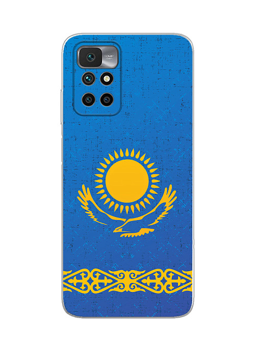 Силиконовый чехол для Xiaomi Redmi 10 Флаг Казахстана