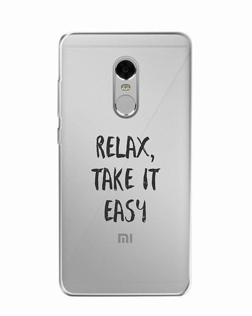 Силиконовый чехол для Xiaomi Redmi Note 4 Relax, take it easy