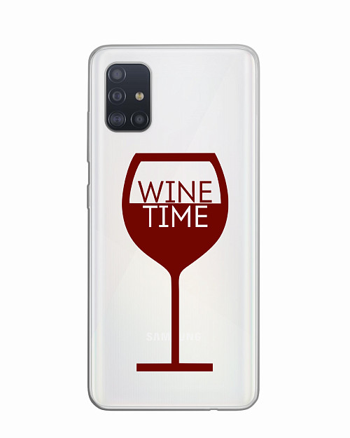 Силиконовый чехол для Samsung Galaxy A51 (4G) "Wine time"