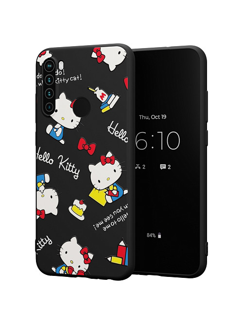 Силиконовый чехол для Xiaomi Redmi Note 8T "NOVEL: Хеллоу Китти торт"