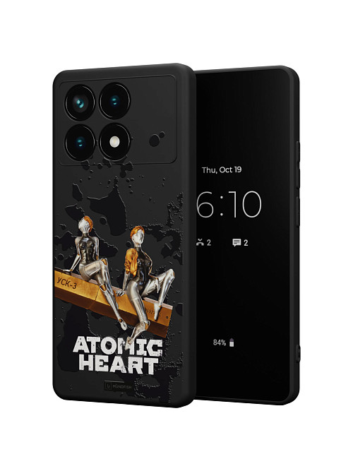 Силиконовый чехол для Poco X6 Pro (5G) "Atomic Heart: Боевые близняшки"