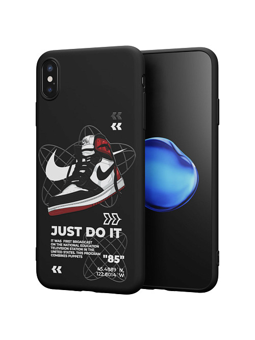 Силиконовый чехол для Apple iPhone XS Max "NOVEL: Just Do It"