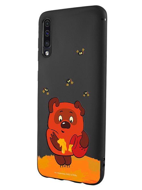 Силиконовый чехол для Samsung Galaxy A50 "Винни-Пух: Медвежонок и мед"