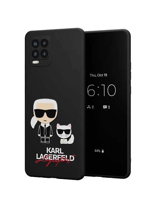 Силиконовый чехол для realme 8 Pro "NOVEL: Lagerfeld"