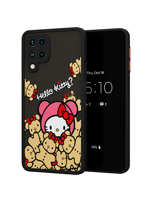 Противоударный чехол для Samsung Galaxy A12 (4G) "NOVEL: Хеллоу Китти и медведи"