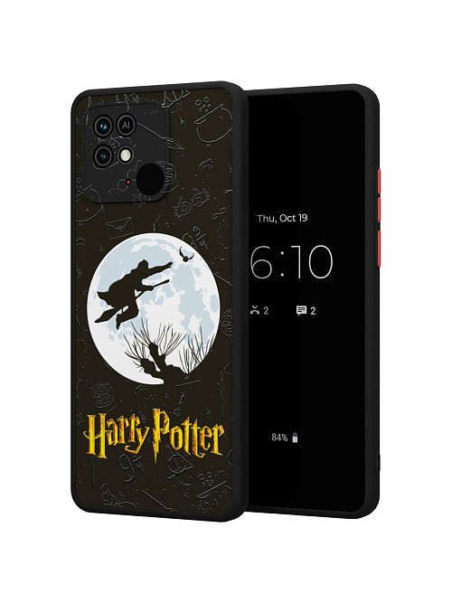 Противоударный чехол для Xiaomi Redmi 10C "NOVEL: Гарри Поттер. На фоне Луны"