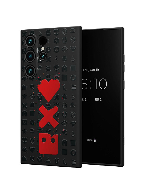 Силиконовый чехол для Samsung Galaxy S24 Ultra "Love Death Robots"