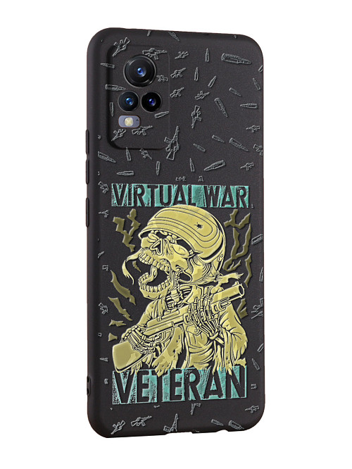 Силиконовый чехол для Vivo V21E (4G) Ветеран виртуальной войны