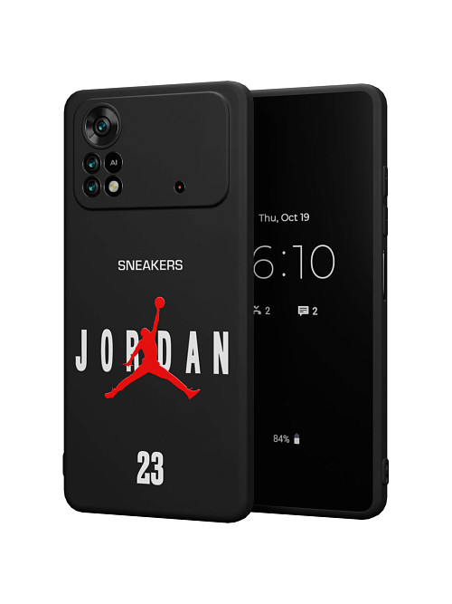 Силиконовый чехол для Poco X4 Pro (5G) "NOVEL: Джордан 23"