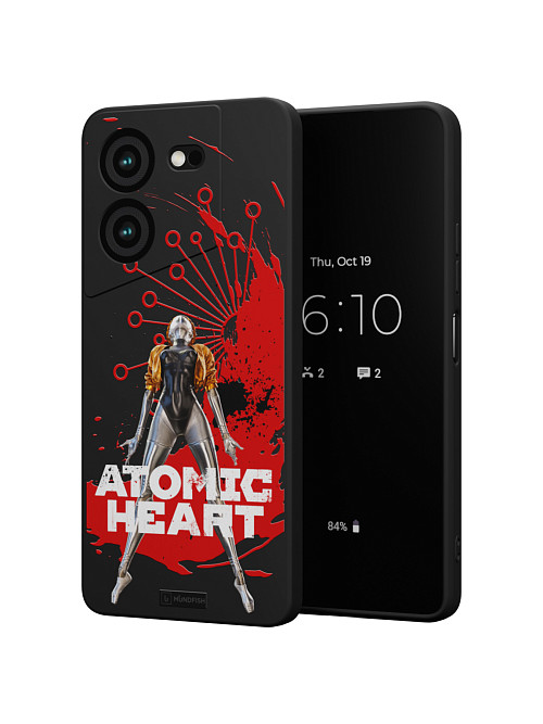 Силиконовый чехол для Tecno Pova 5 (4G) "Atomic Heart: Правая близняшка"