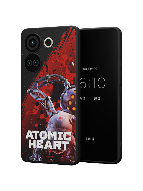 Силиконовый чехол для Tecno Camon 20 "Atomic Heart: Беляш (МА-9)"