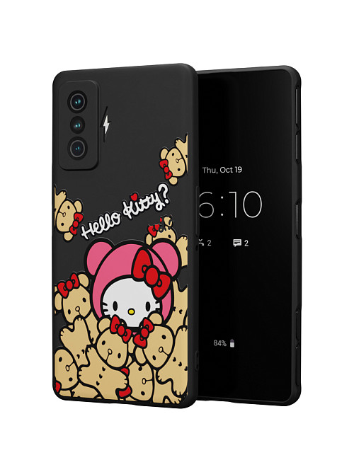 Силиконовый чехол для Xiaomi Redmi K50 Gaming Edition "NOVEL: Хеллоу Китти и медведи"