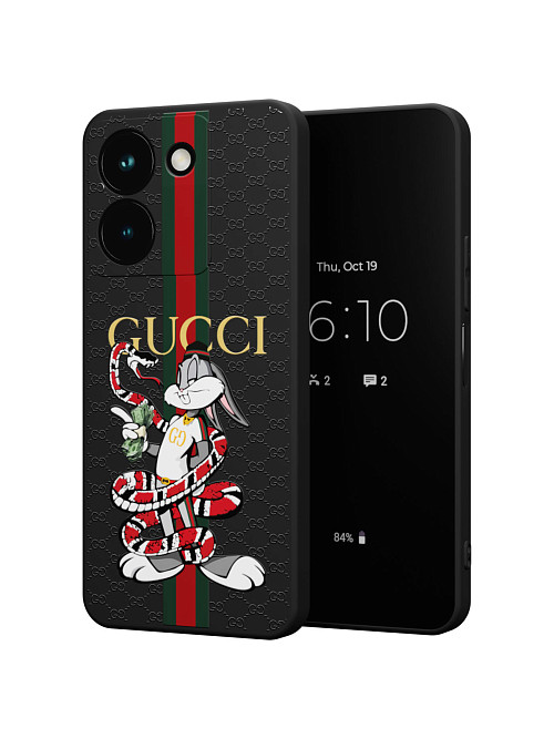 Силиконовый чехол для Vivo Y36 (4G) "NOVEL: Багз Банни Gucci"