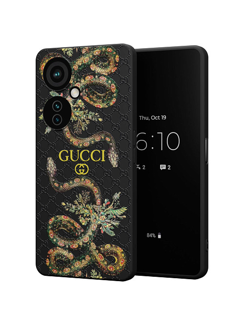 Силиконовый чехол для OnePlus Nord CE 3 Lite (5G) "NOVEL: Gucci"