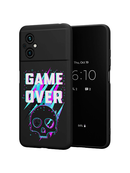 Силиконовый чехол для Poco M5 "Game over"