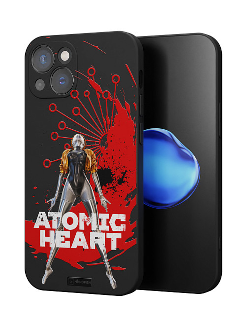 Силиконовый чехол для Apple iPhone 13 "Atomic Heart: Правая близняшка"