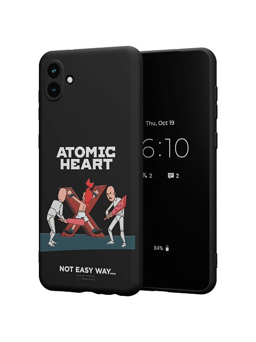 Силиконовый чехол для Samsung A04 (4G) "Atomic Heart: Not Easy Way"