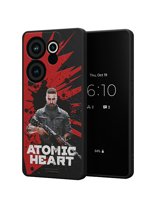 Силиконовый чехол для Tecno Camon 20 premier "Atomic Heart: Майор Нечаев"