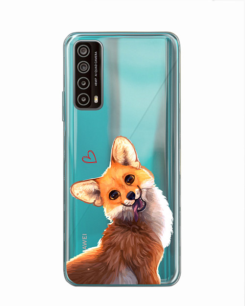 Силиконовый чехол для Huawei P Smart (2021) "Лисичка"