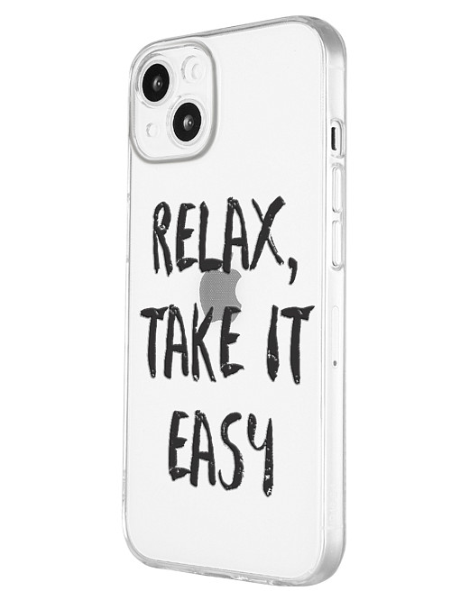 Силиконовый чехол для Apple iPhone 13 Relax, take it easy Силиконовый чехол для Apple iPhone 13 Relax, take it easy