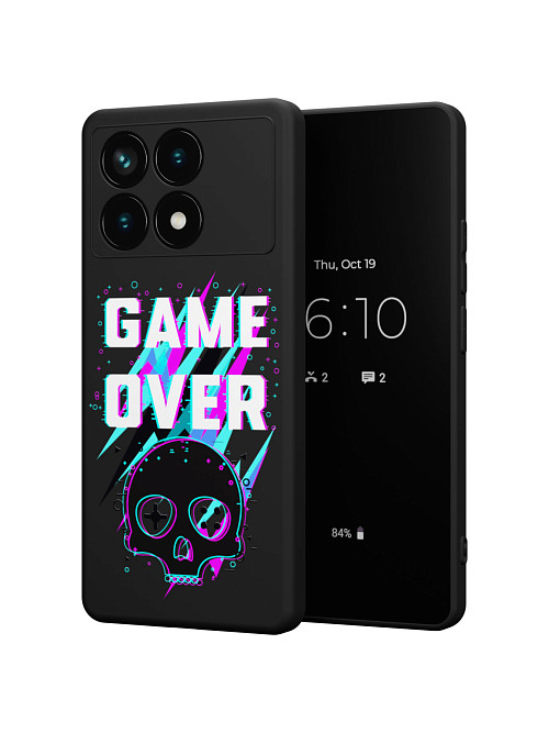 Силиконовый чехол для Poco X6 Pro (5G) "Game over"