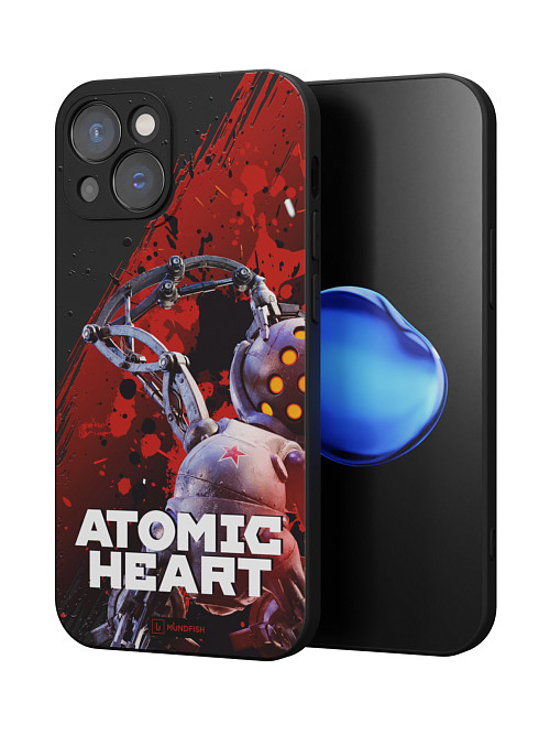 Силиконовый чехол для Apple iPhone 15 "Atomic Heart: Беляш (МА-9)"