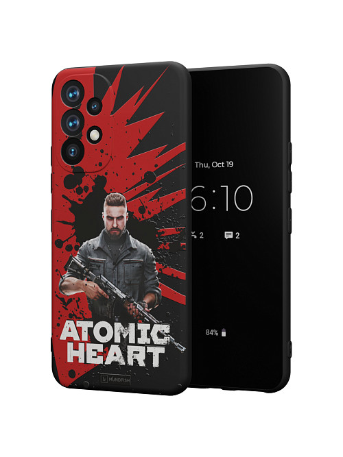 Силиконовый чехол для Samsung Galaxy A52 (4G) "Atomic Heart: Майор Нечаев"