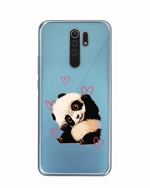 Силиконовый чехол для Xiaomi Redmi 9 "Милая панда"