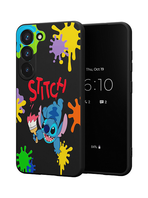 Силиконовый чехол для Samsung Galaxy S23 "NOVEL: Ститч paints"