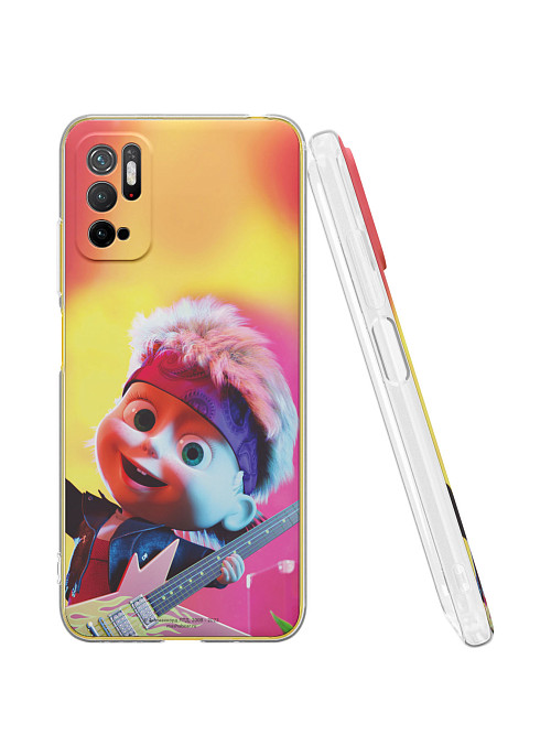 Силиконовый чехол для Poco M3 Pro "Маша и медведь: Маша поп-звезда"