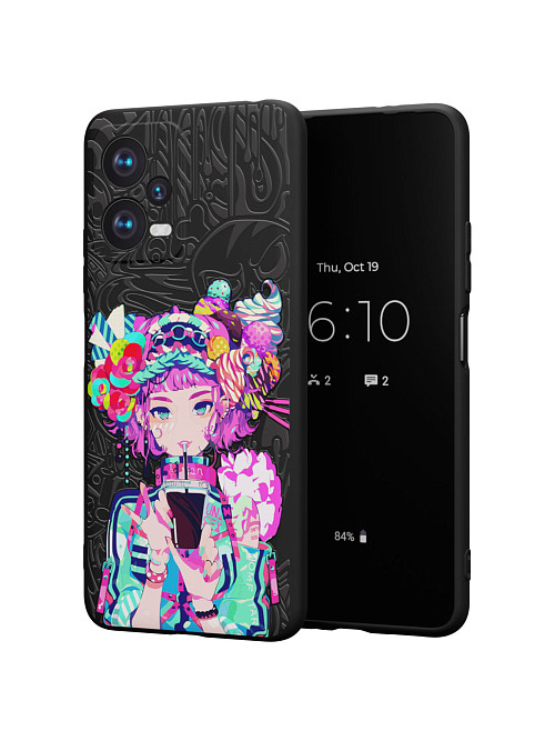 Силиконовый чехол для Xiaomi Redmi Note 12 (5G) "Lolipop girl"